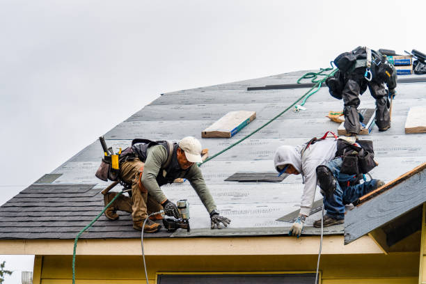 Professional Roofing technician working in Forest Falls, CA